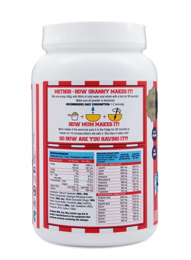 Adonis Protein Cookie Dough Casein Protein Flavor 1kg - Image 3
