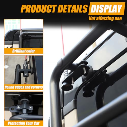 Bekantogy Car Antenna Mount Compatible with Ineos Grenadier 2020-2024 Carbon Steel Rear Ladder Antenna Bracket Flagpole Holder Antenna Bracket Automotive Exterior Accessories - Image 5