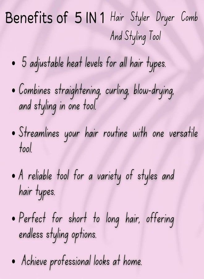 Ktein 5-in-1 Multi-Function Hot Air Styler (Mix Colour) - Image 5