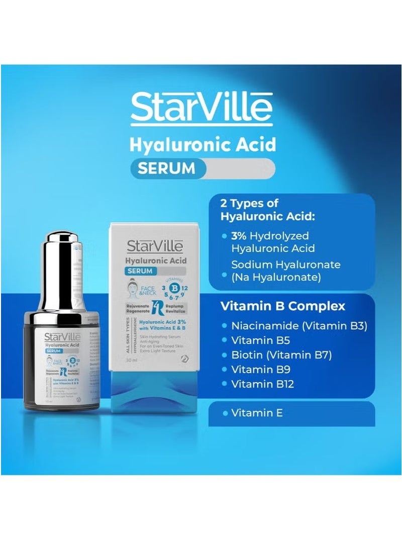 starville Hyaluronic Acid Serum 30ml - Image 3