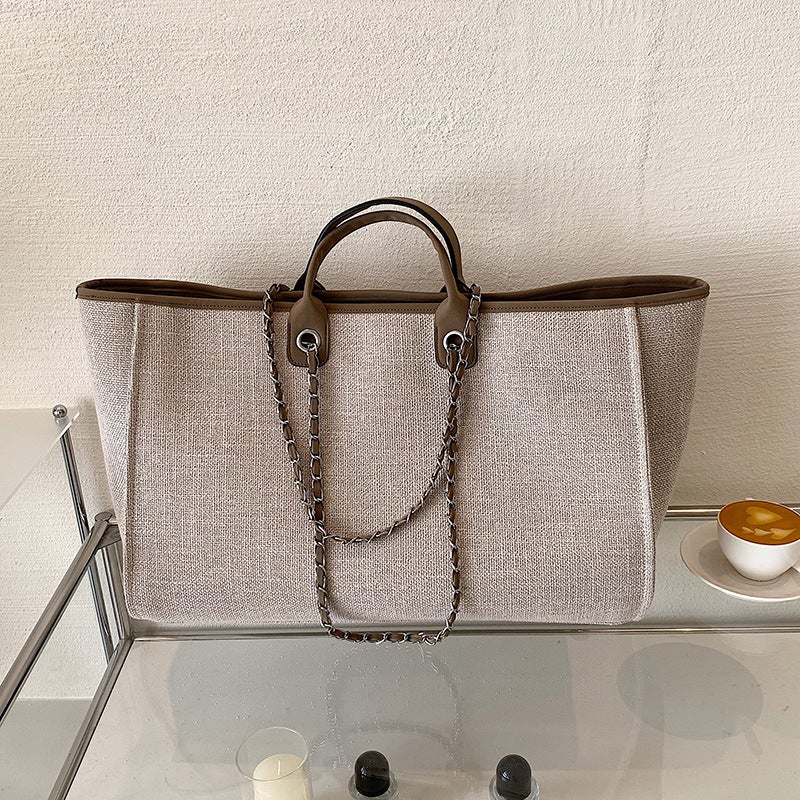 Women's Bucket Tote Bag, Large Capacity, Shoulder Crossbody Chain - Image 2