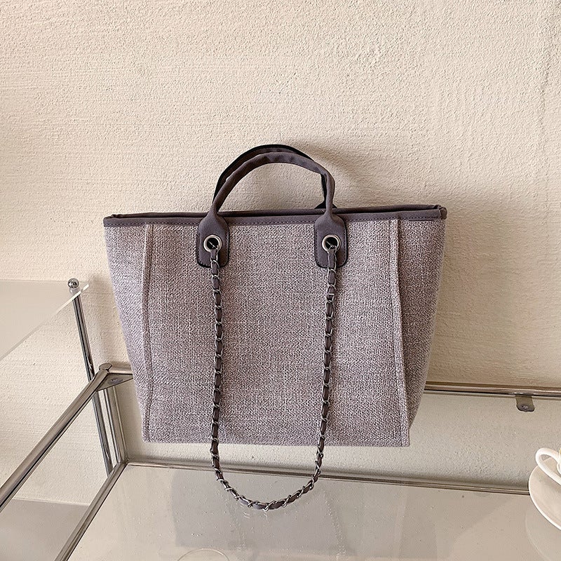 Women's Bucket Tote Bag, Large Capacity, Shoulder Crossbody Chain - Image 3