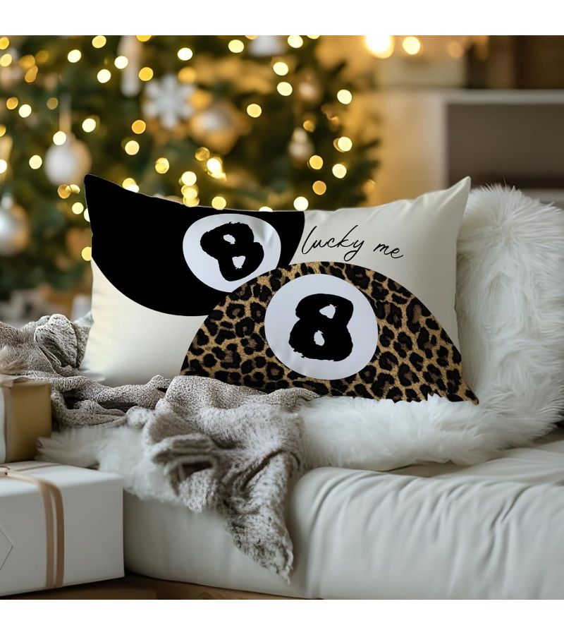 Y2K Cheetah Leopard Lips Bow Pillow Cover Set 12x20 Inch No Insert - Image 5
