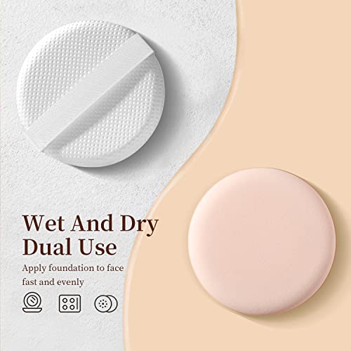 MOHOPE 8Pcs Air Cushion Makeup Sponges for Foundation with Portable Box | Latex-Free Blending Sponge for Liquid, Foundation and Powder | Teardrop Powder Puff | Pink Drop - Image 3