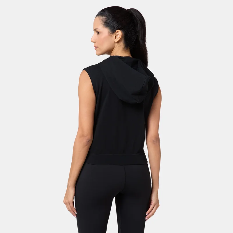 Nike Black Women's Sportswear Chill Terry Cropped Hoodie for Women | Best Price UAE