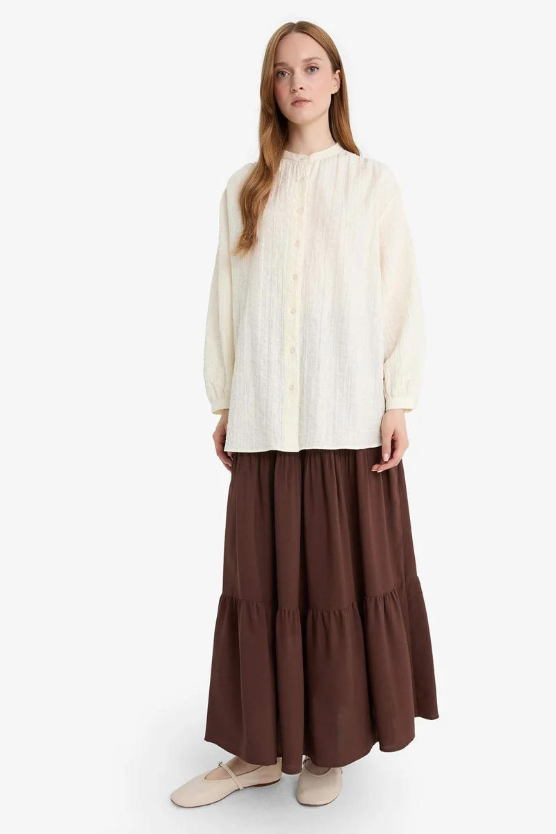 DeFacto A Cut Viscose Maxi Skirt
