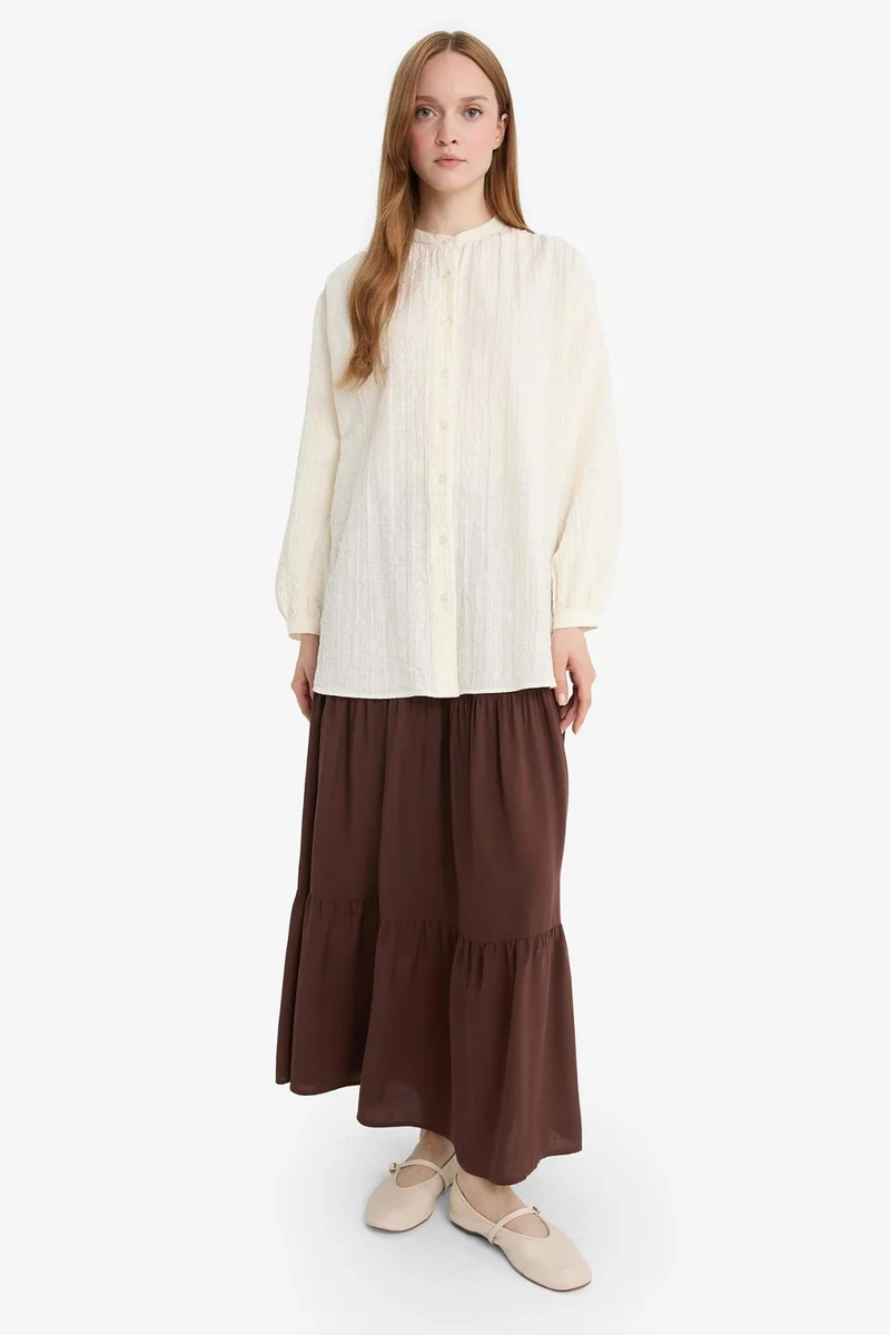 DeFacto A Cut Viscose Maxi Skirt