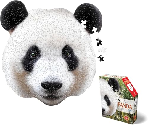 Madd Capp PANDA 300 Piece Jigsaw Puzzle For Ages 10 and up 6014 UniqueShaped Border Challenging Random Cut Deluxe FiveSided Box Fits on Bookshelf Includes Educational Madd Capp Fun Facts - Image 5