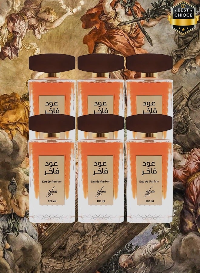 Infinite 6 Pieces Oud Fakhir Perfume 100ml - Image 1
