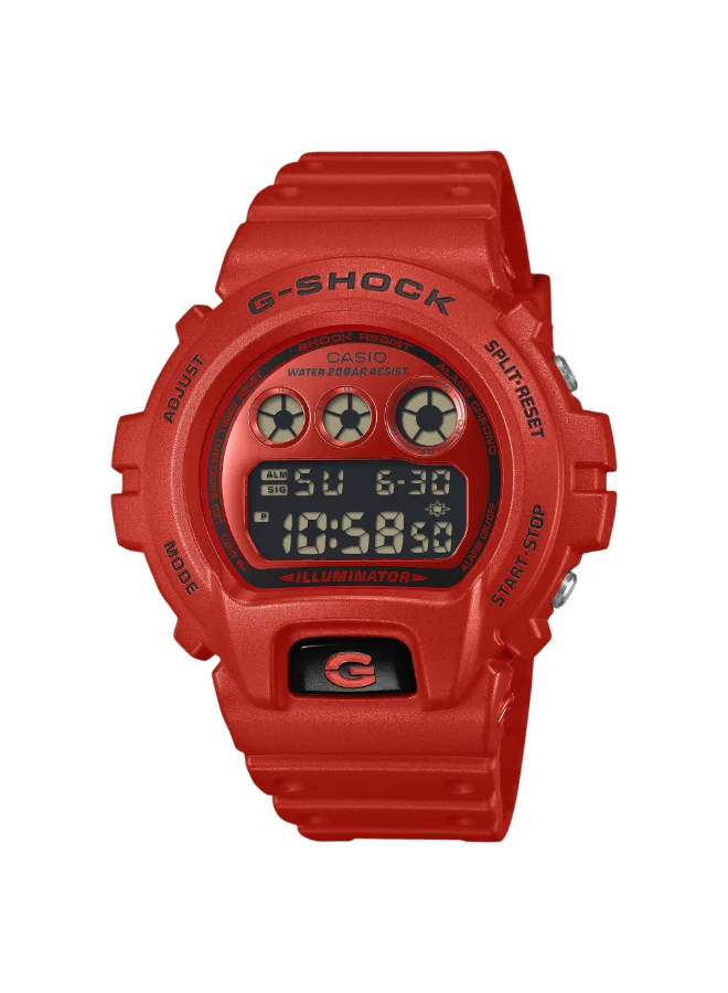 G-shock G-SHOCK Men's Digital Red Dial Watch - DW-6900RRB-4DR
