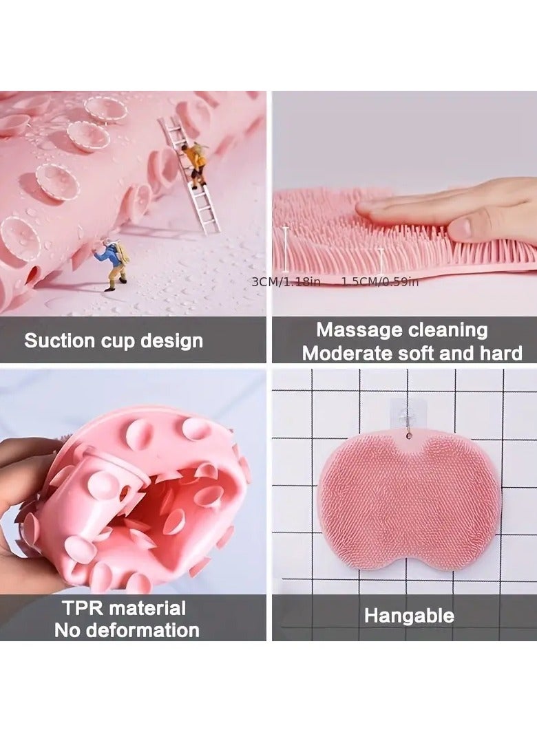 أوريتي سيليكون حمام تدليك غسيل مريحة تعليق تصميم ثقب لفرشاة القدم عميق نظيفة تقشير سبا - Image 3
