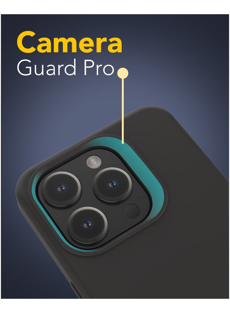 Remson جراب Remson Mag-X المغناطيسي الهجين الواقي المصنوع من السيليكون مع حماية عسكرية متوافق مع iPhone 15 Pro Max مقاس 6.7 بوصات - أسود - Image 5