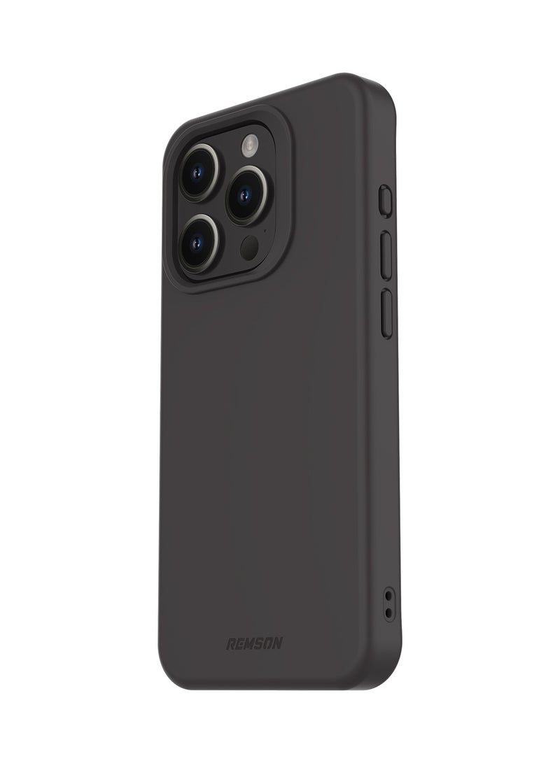 Remson جراب Remson Mag-X المغناطيسي الهجين الواقي المصنوع من السيليكون مع حماية عسكرية متوافق مع iPhone 15 Pro Max مقاس 6.7 بوصات - أسود - Image 1