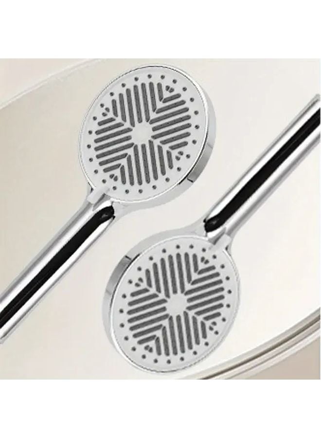High Pressure Large Panel Shower Head Set B 3 Modes Silvery Handheld Bathroom Accessories - Image 5