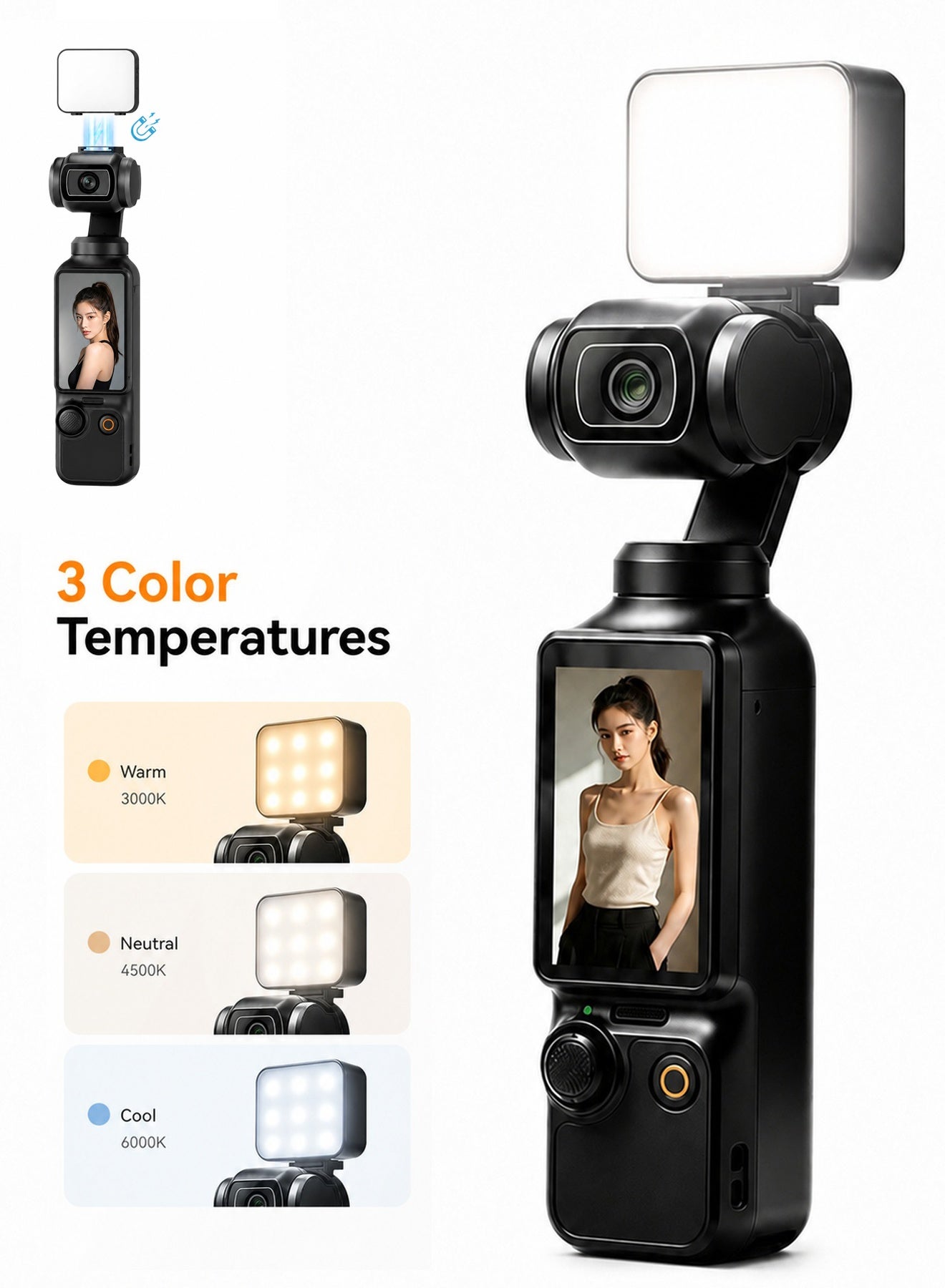 sjet Sjet Magnetic Selfie Light For Dji Osmo Pocket 3