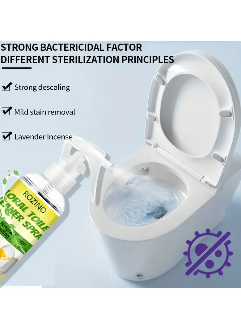 Rozino 100ml ROZINO Natural Lemon Scent Toilet Cleaner Spray, Powerful Stain & Grime Remover, Daily Decontamination, Vegetation Safe, with Sodium Hydroxide & Baking Soda for Plastic Surfaces  - Image 4