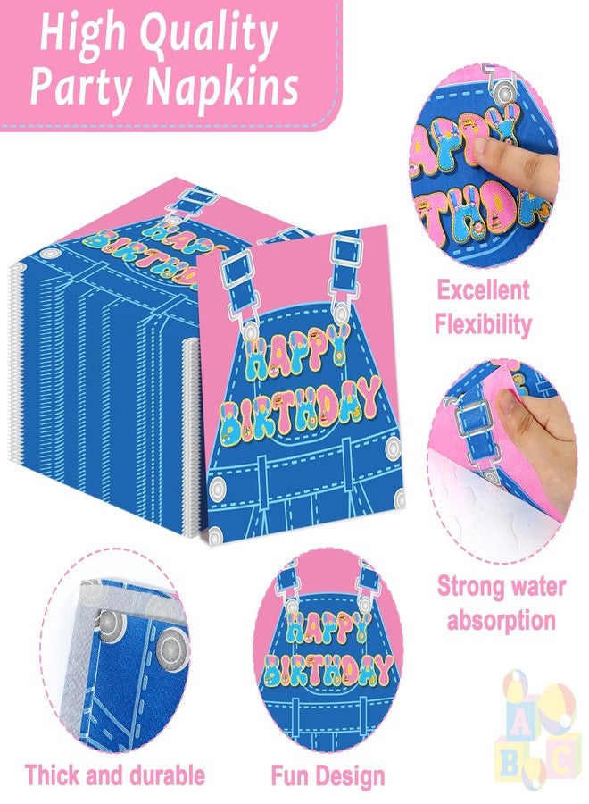 ojustbeok 200 Pcs Girls Party Decorations Cartoon Teacher Plates and Napkins Happy Birthday Tableware Set Decor Supplies for Birthday Baby Shower Girl Cartoon Party Favors for 50 Guests - Image 4