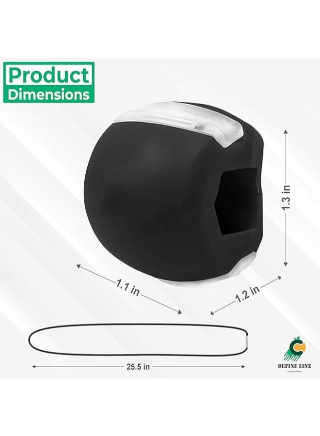 Generic Facial Jawline Fitness Ball Double Chin Exerciser Facial Toner Jaw Exerciser And Neck Toning Excercise Ball  - Image 2