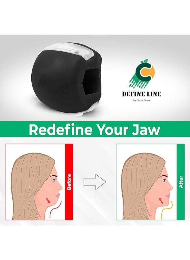 Generic Facial Jawline Fitness Ball Double Chin Exerciser Facial Toner Jaw Exerciser And Neck Toning Excercise Ball  - Image 3