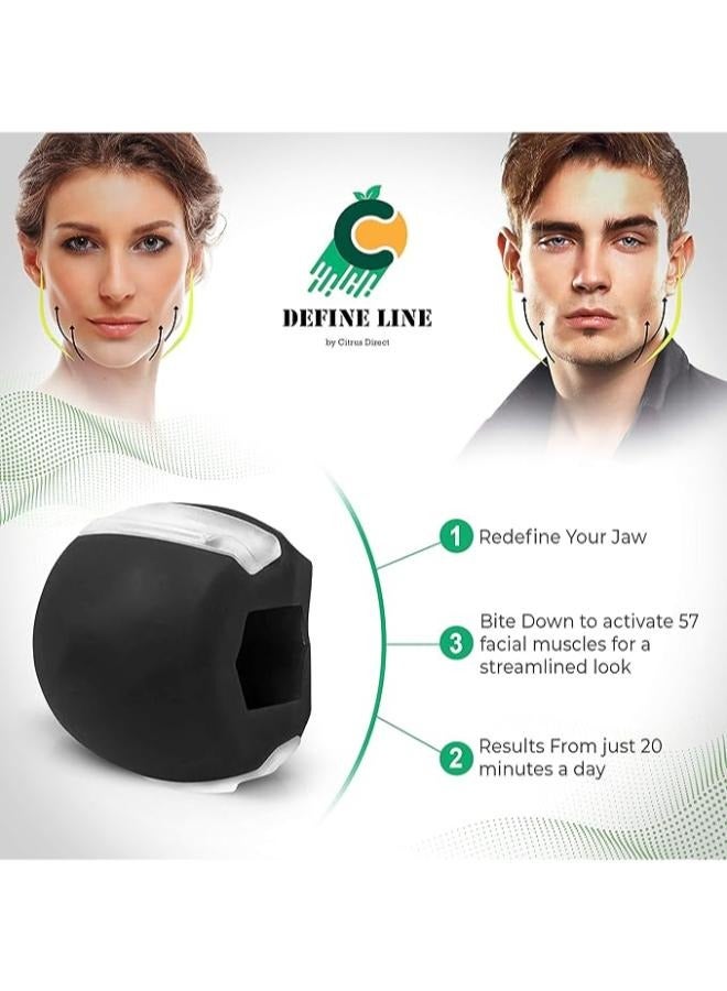 Generic Facial Jawline Fitness Ball Double Chin Exerciser Facial Toner Jaw Exerciser And Neck Toning Excercise Ball  - Image 4