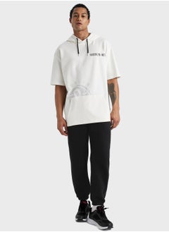 DeFacto Oversize Fit Brooklyn Nets Licensed Hooded T-Shirt  - Image 3