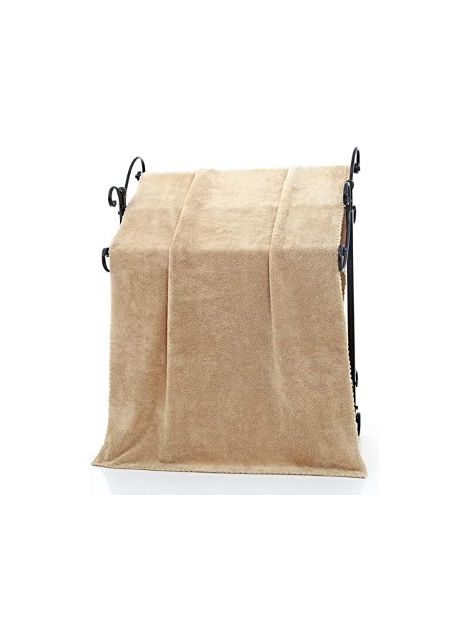 The Bros Velvet Bath Towels Set of 3, Soft Bath Towel, Super Absorbent and Fast Drying, Bath Towel Multipurpose Use for Sports, Travel, Fitness, Yoga Simple Beach Towel Set, 3 Colors 70 x 140 cm - Image 3