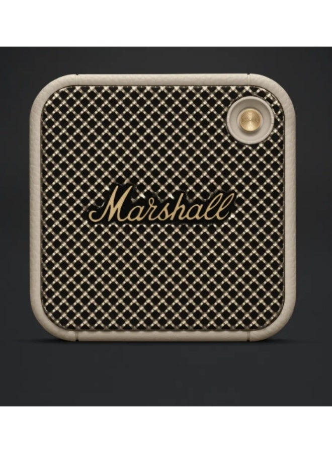 Marshall Willen Bluetooth Speaker, Wireless, 15+ Hours Playtime, Water-Resistent, Cream CreamQuick Charge, Stackable - Brass And Cream - Image 5
