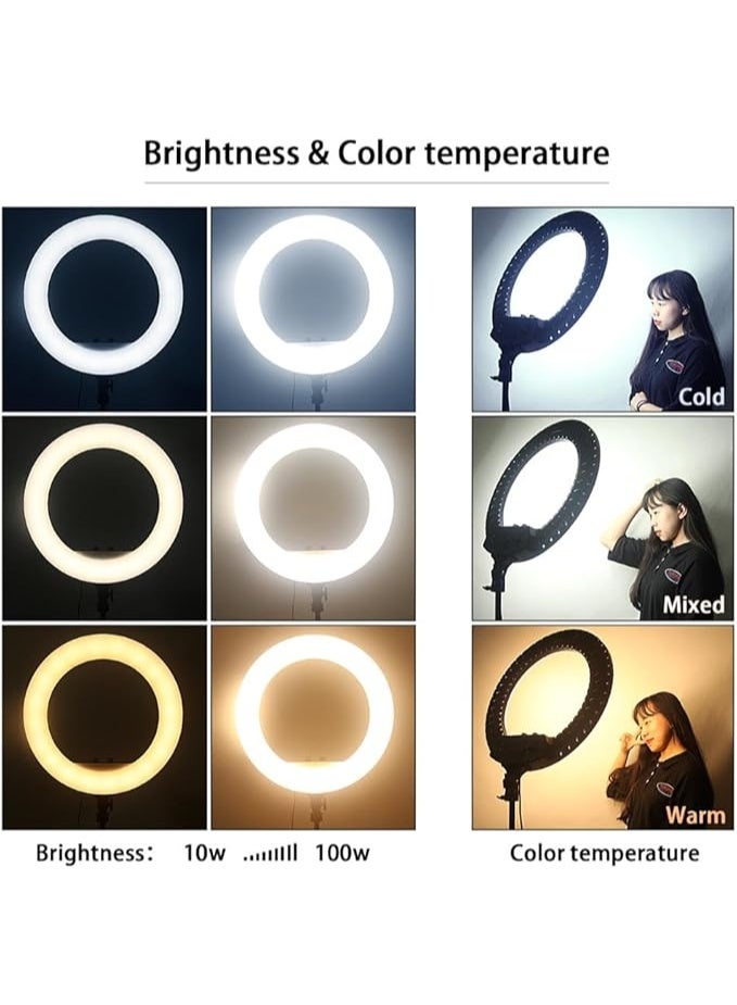 ليد إضاءة حلقية RL-21: تجربة إضاءة LED مقاس 21 بوصة المثالية لجميع منشئي المحتوى - Image 3