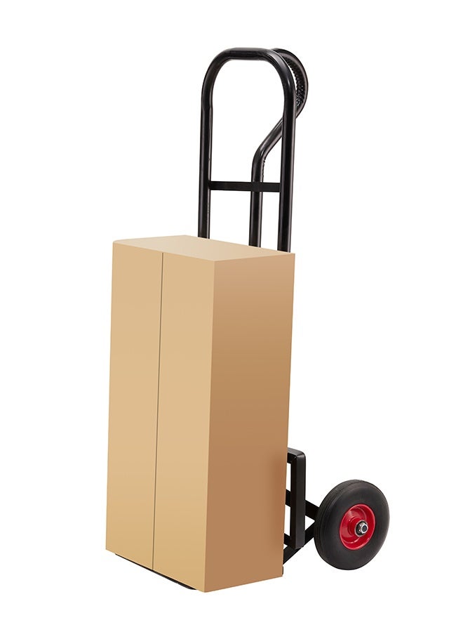 LAWAZIM Steel Pneumatic Hand Truck - Heavy Duty 2-Wheel Dolly with 661lbs Capacity, Pneumatic Tires, Wide Toe Plate - Ideal for Warehouses, Workshops, Deliveries, and Home Moving - Image 1