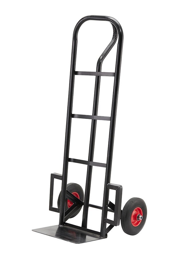 LAWAZIM Steel Pneumatic Hand Truck - Heavy Duty 2-Wheel Dolly with 661lbs Capacity, Pneumatic Tires, Wide Toe Plate - Ideal for Warehouses, Workshops, Deliveries, and Home Moving - Image 3