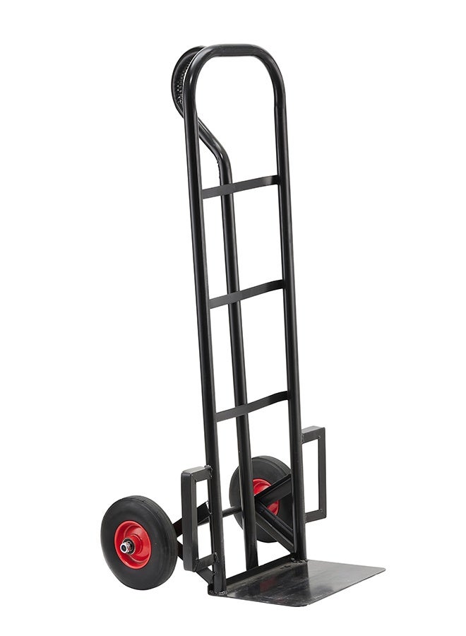 LAWAZIM Steel Pneumatic Hand Truck - Heavy Duty 2-Wheel Dolly with 661lbs Capacity, Pneumatic Tires, Wide Toe Plate - Ideal for Warehouses, Workshops, Deliveries, and Home Moving - Image 4