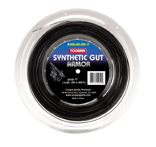 Tourna Synthetic Gut Armor 17G String Reel Black - Image 1