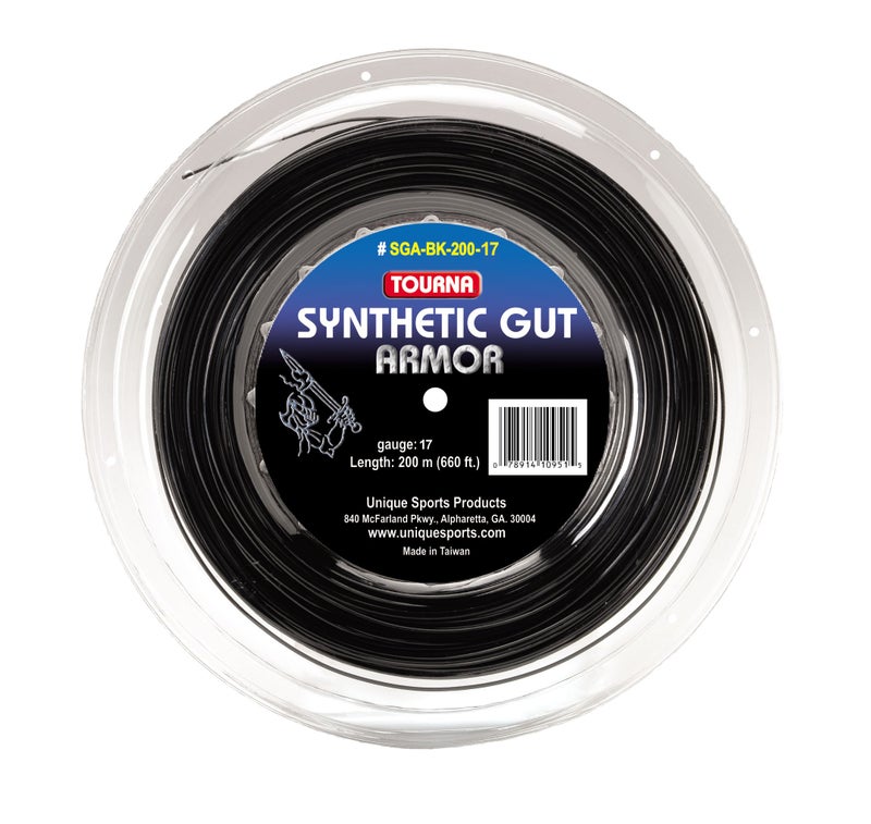Tourna Synthetic Gut Armor 17G String Reel Black - Image 2
