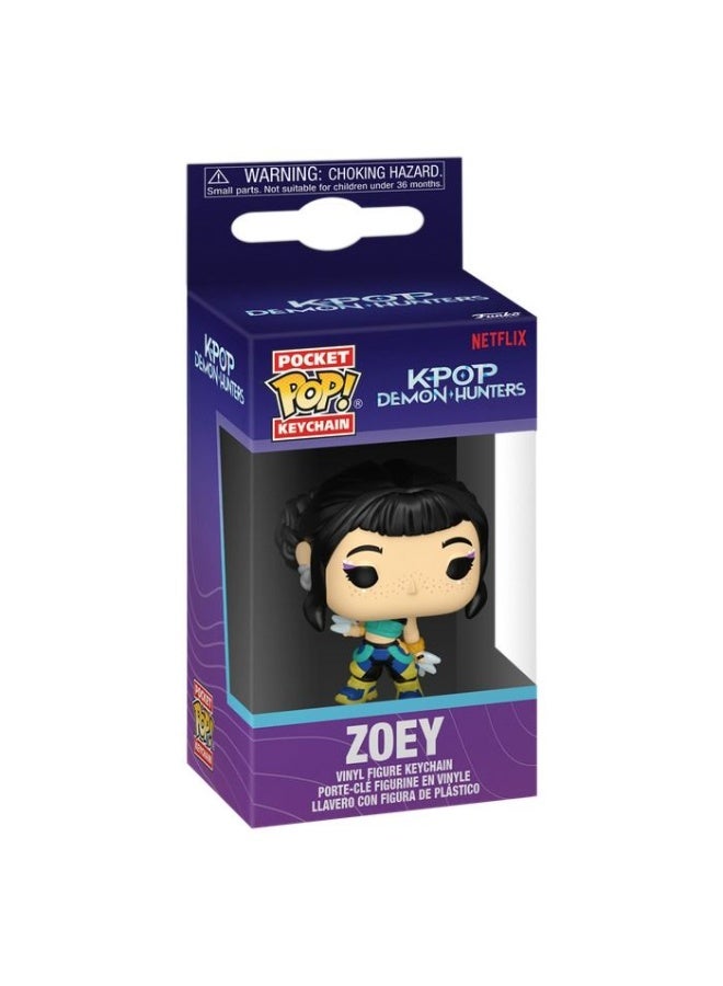 Funko Pocket Pop! KPop Demon Hunters - Zoey Keychain - Image 2