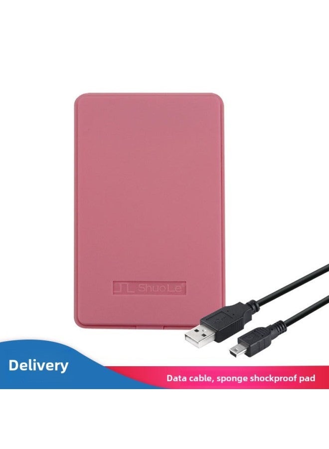 Hard Disk Box Shenzhen 2.5-inch Tool-free Installation USB2.0 Serial SATA External Mobile Box-Color:U25Q7 Pink - Image 1