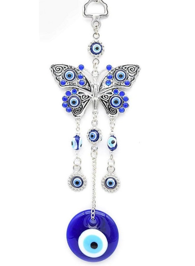 VRB Dec Plastic Tm 1 Pcs Turkish Om Evil Eye Hanging For Home Entrance Door,Wall,Car Pendant Dashboard Ornament Good Luck And Prosperity Diwali Decoartion Gift Items|Lucky Om Nazar Battu (Design 2) - Image 1