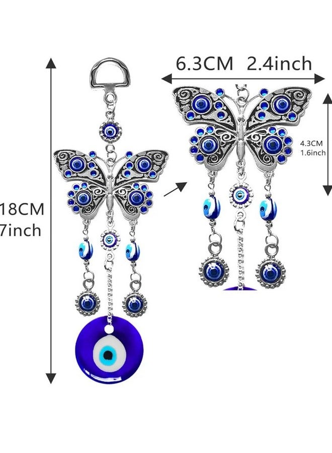 VRB Dec Plastic Tm 1 Pcs Turkish Om Evil Eye Hanging For Home Entrance Door,Wall,Car Pendant Dashboard Ornament Good Luck And Prosperity Diwali Decoartion Gift Items|Lucky Om Nazar Battu (Design 2) - Image 5