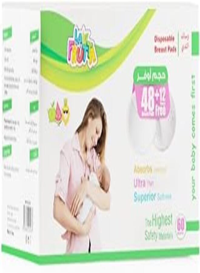 La Frutta la frutta ultra soft Breast Pad 60 Pcs 