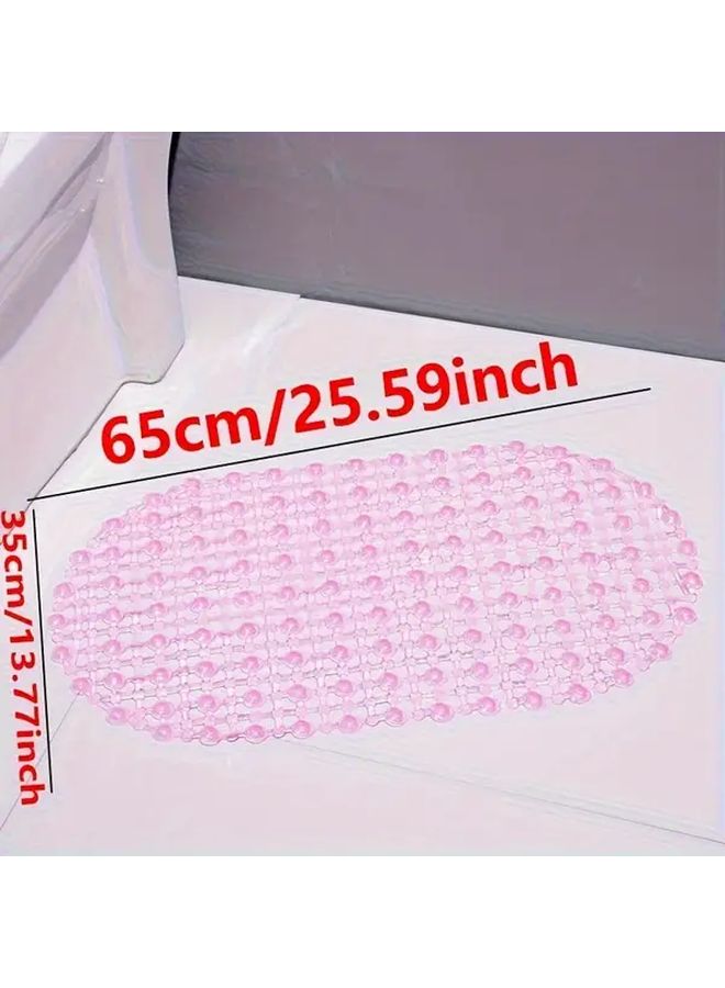 Blue Non Slip Bath Mat With Strong Vacuum Cup Quick Drainage Anti Slip Shower Mat For Tub Shower Kitchen Easy Clean Bath Floor Mat Textured Surface Durable Material Bathroom Safety Grip - Image 3