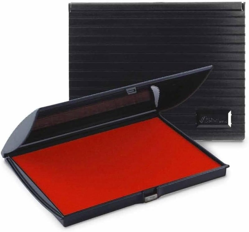Infusion 5" x 7" Large Stamp Ink Pad for Rubber Stamps, Your Go to Large Stamp Ink Pad for Bright Color, Even Coverage and Durability, Crimson Stamp Pad - Image 1
