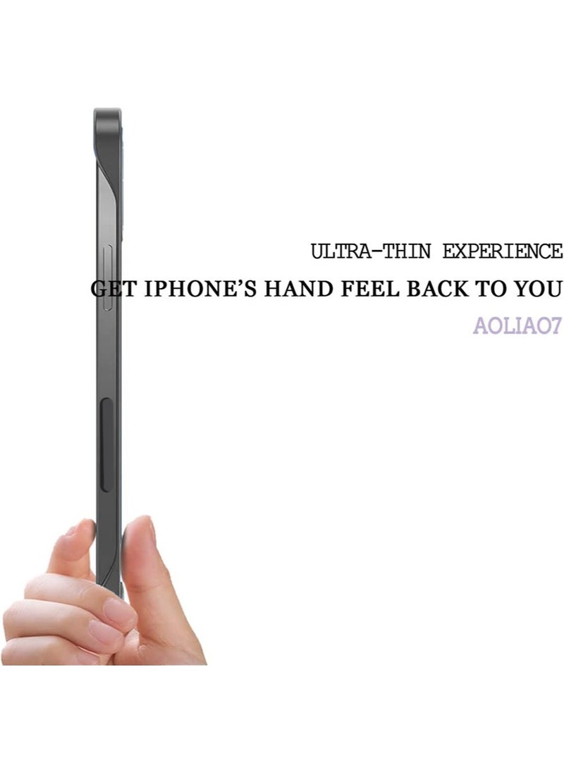 SNBFA مناسبة ل 16pro ماكس فون رقيقة جدا حالة الهاتف متوافق مع magsafe ، رقيقة جدا غير مؤطرة حالة الهاتف التبعي ، ومناسبة ل 16pro ماكس فون الأصفر واقية من الصدمات المغناطيسية - Image 5