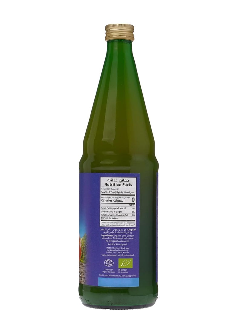 أرض الطبيعة خل تفاح غير مفلتر 750مل - Image 2