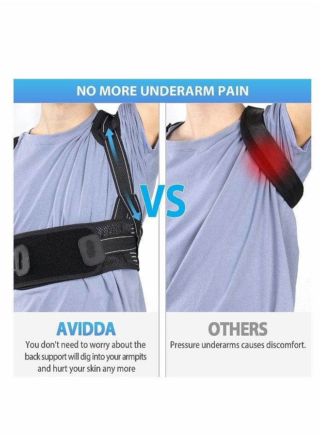 Generic Posture Corrector for Men Women, Back Brace with Replaceable Support Plate, Breathable and Adjustable Back Support Providing Pain Relief from Back, Neck & Shoulder  - Image 5