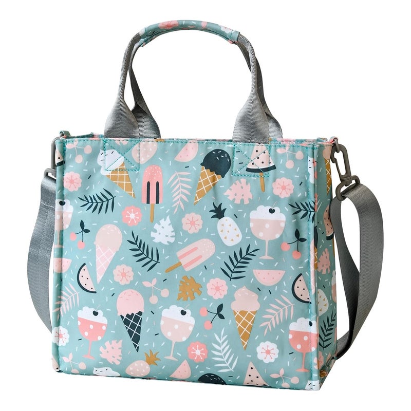 PHEBEN Store Small Diaper Bag Tote Waterproof Travel Mini Diaper Bag Multi-Function Baby Handbag Crossbody Purse(Cartoon Dessert) - Image 1