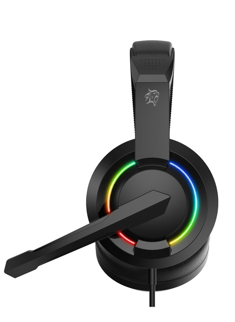 porodo - 4 in 1 Gaming Kit with Keyboard / Head phone / Mouse and Mouse Pad / Windows and Linux Compatibility / 13 RGB Light Mode - Black - Image 1