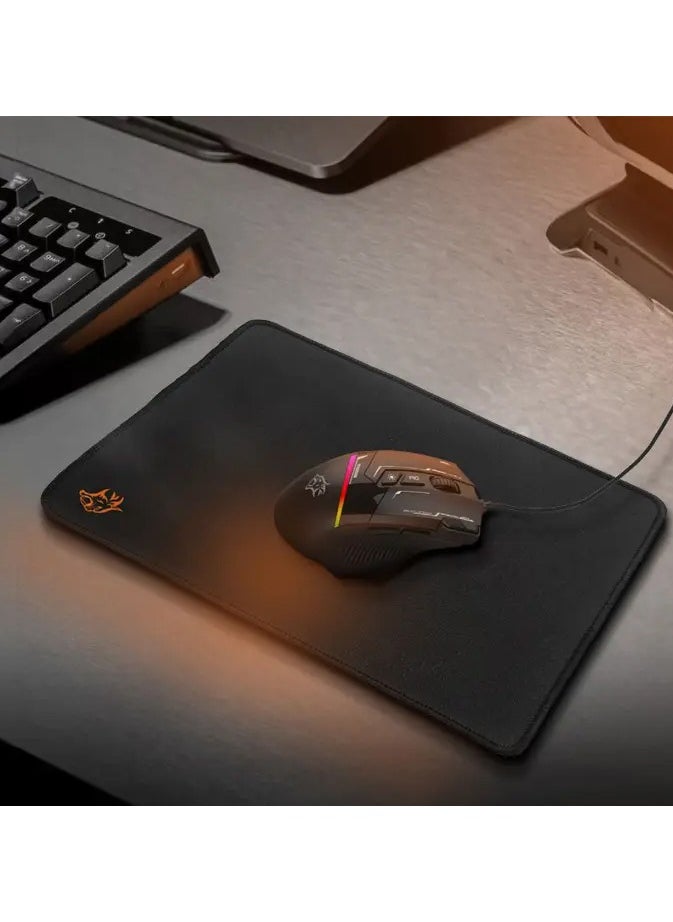 porodo - 4 in 1 Gaming Kit with Keyboard / Head phone / Mouse and Mouse Pad / Windows and Linux Compatibility / 13 RGB Light Mode - Black - Image 1