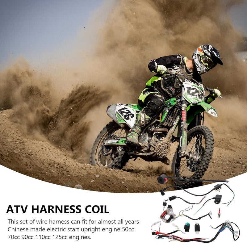 Scratch resistant BESTonZON ATV Replacement Wiring Harness and Coil Set for 50-125cc Motorcycles, Electrical Wire Harness Kit for Off-Road ATV Repair and Maintenance Market aligned local stock Popular practical build All preference matching build All user group compatible Local market compliant trusted quality Modern practical shape All environment compatible Storage & transit friendly Trendy economical quality Systematic nationwide ship Elegant upgraded practical design Periodic restock local Cleaner resistant Market multi-use trusted quality Gulf standard sizing alternatives KSA local stock Scratch resistant Workday cycle fulfillment Working day delivery service Priority based order prep Personal & public compatible Storage burden minimized build Compact design Simple practical structure - Image 3