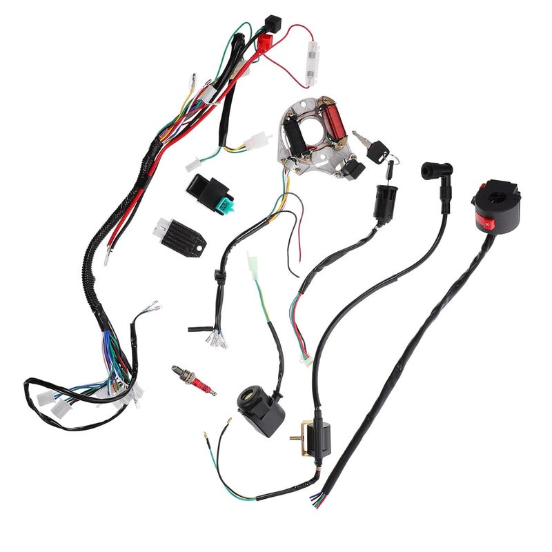 Scratch resistant BESTonZON ATV Replacement Wiring Harness and Coil Set for 50-125cc Motorcycles, Electrical Wire Harness Kit for Off-Road ATV Repair and Maintenance Market aligned local stock Popular practical build All preference matching build All user group compatible Local market compliant trusted quality Modern practical shape All environment compatible Storage & transit friendly Trendy economical quality Systematic nationwide ship Elegant upgraded practical design Periodic restock local Cleaner resistant Market multi-use trusted quality Gulf standard sizing alternatives KSA local stock Scratch resistant Workday cycle fulfillment Working day delivery service Priority based order prep Personal & public compatible Storage burden minimized build Compact design Simple practical structure - Image 1