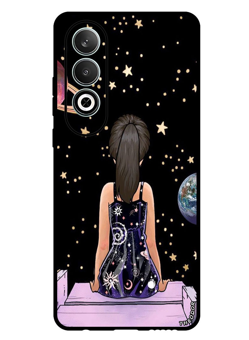 Theodor Protective Case Anti Scratch Shock Proof Bumper Cover For Oppo K12 Girl Watching Star - Image 1