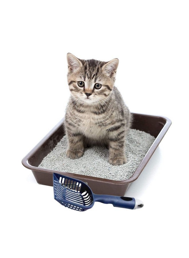 مغرفة فضلات القطط المتينة - (قد يختلف اللون) | سهلة التنظيف، مقبض مريح | مغرفة مع مجرفة مناسبة للقطط والقطط الصغيرة (مغرفة مع كيس براز) - Image 3